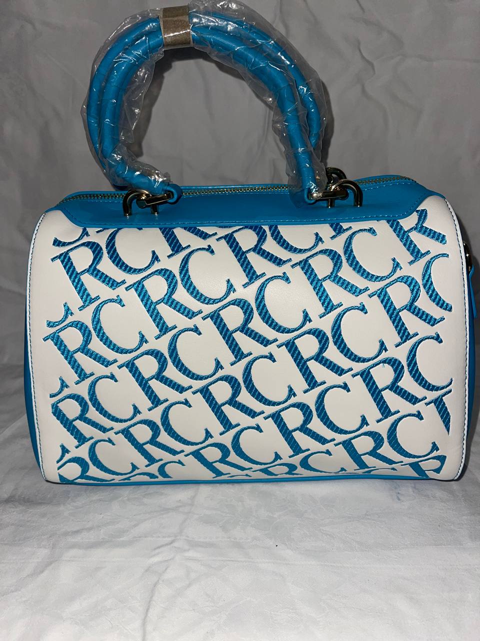 Sac à main Tom & Eva RC Bleu-Blanc