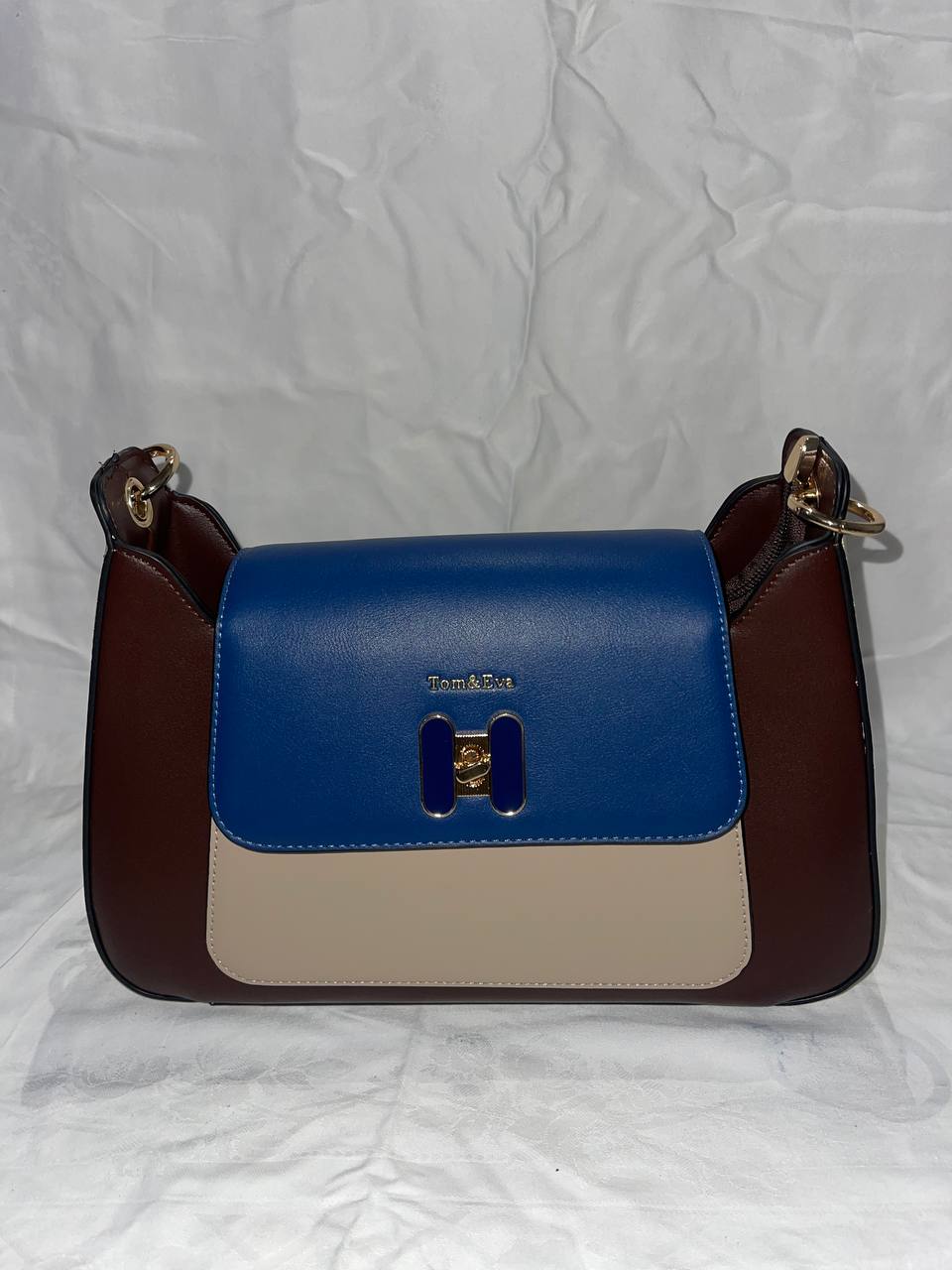 Sac à main Tom & Eva 24B-5921 Coffee / Blue