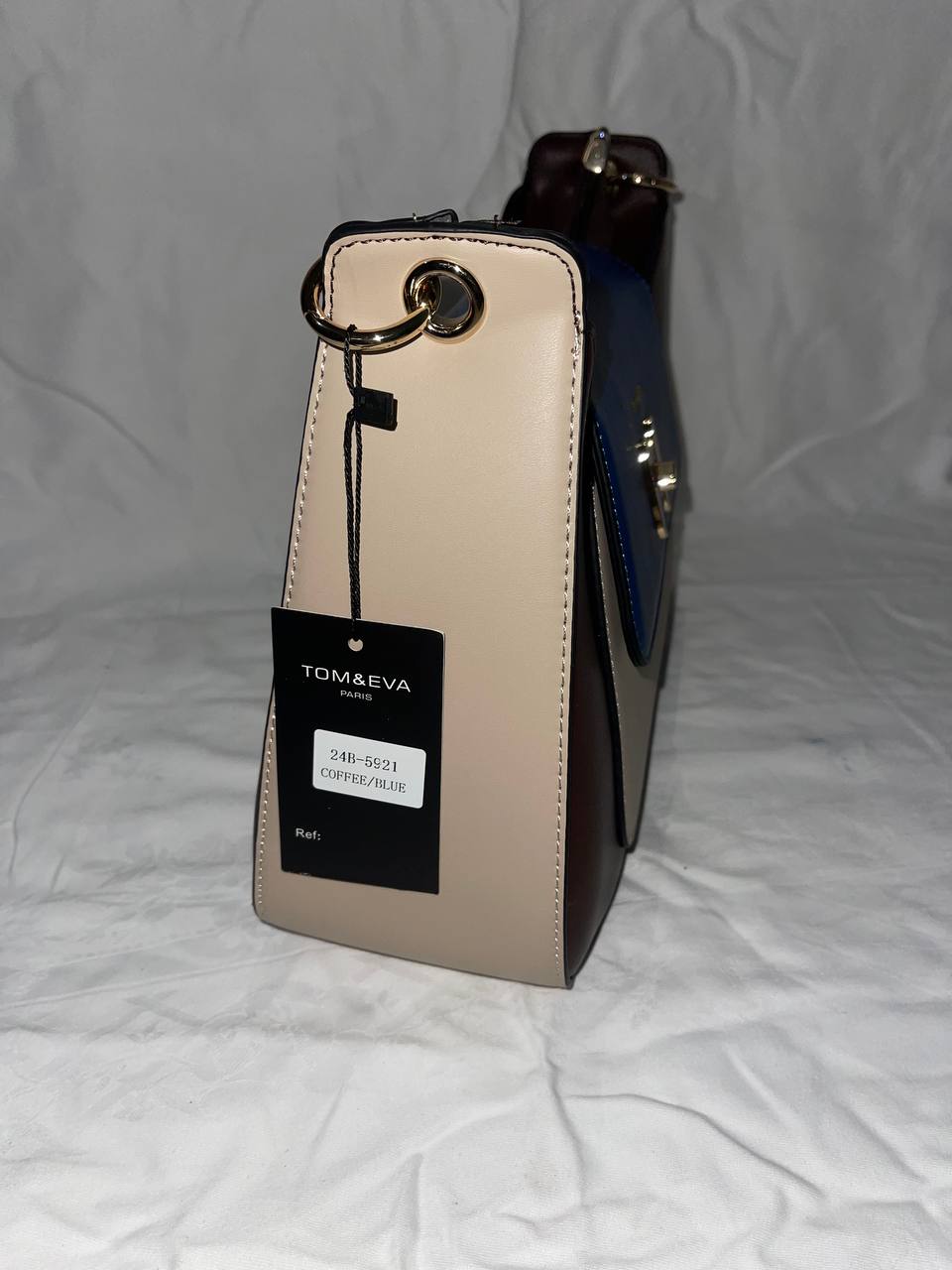 Sac à main Tom & Eva 24B-5921 Coffee / Blue