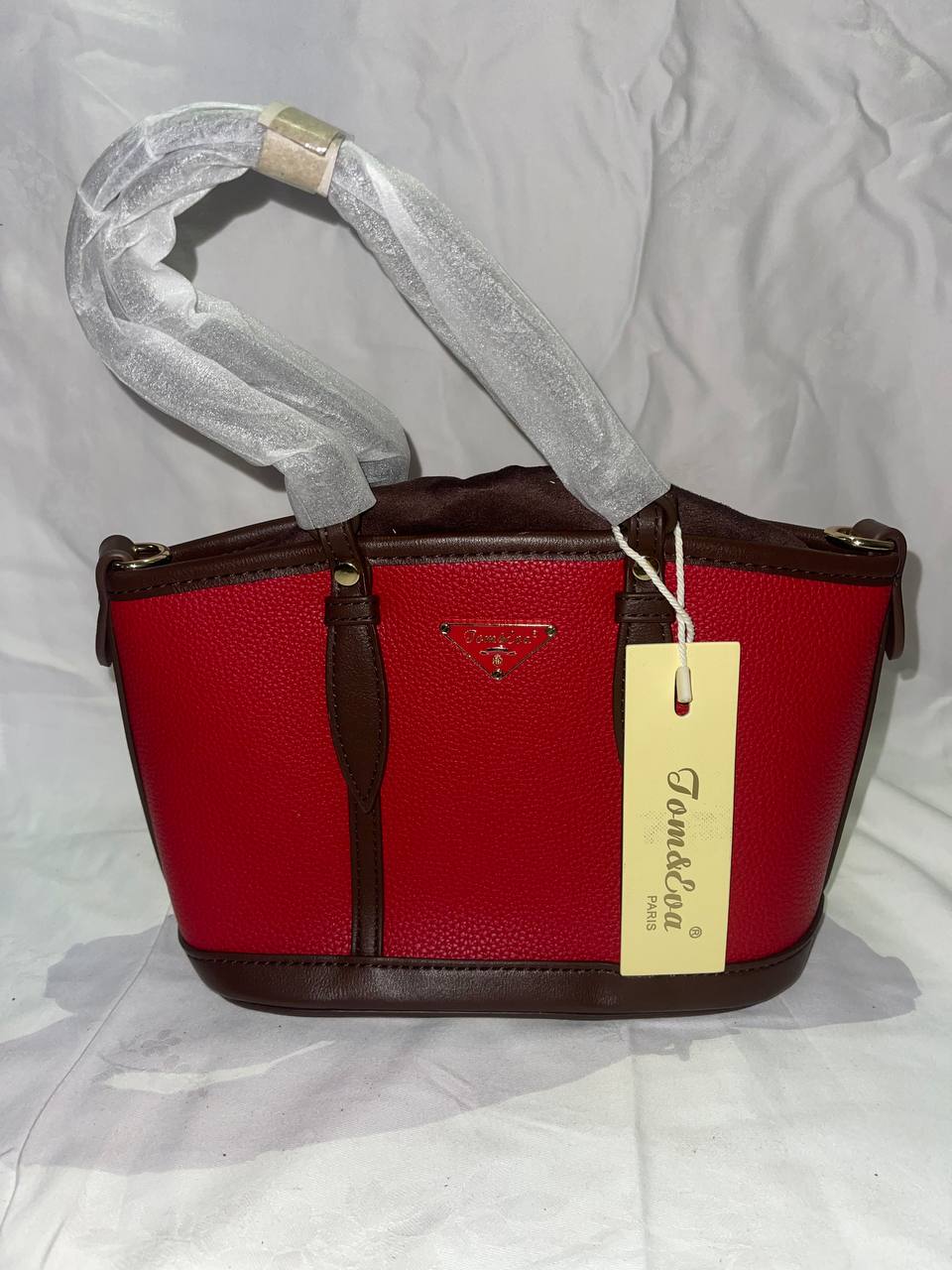 Sac à main Tom & Eva 24C Rouge / Marron