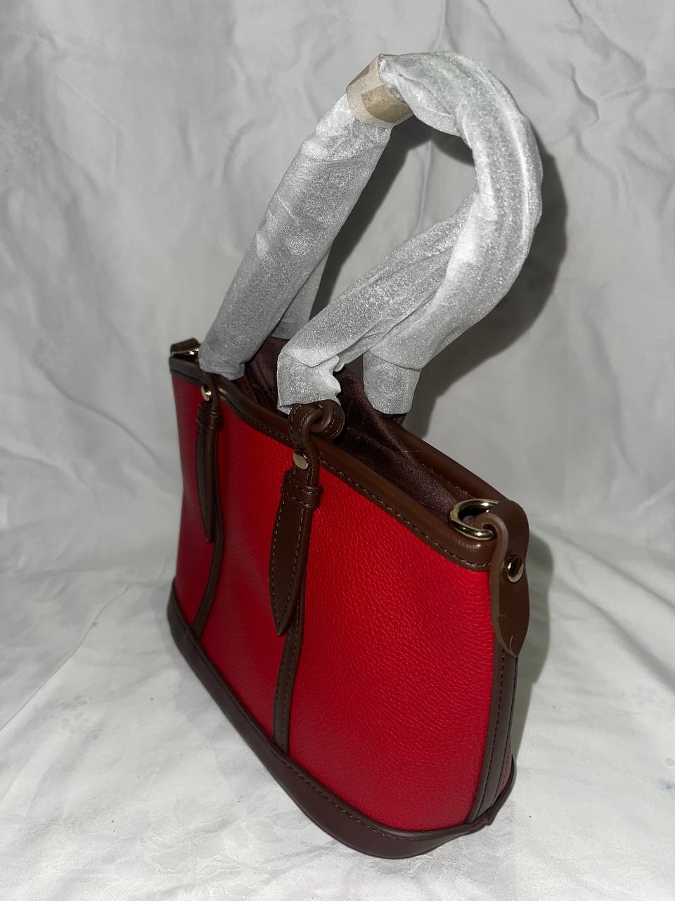 Sac à main Tom & Eva 24C Rouge / Marron