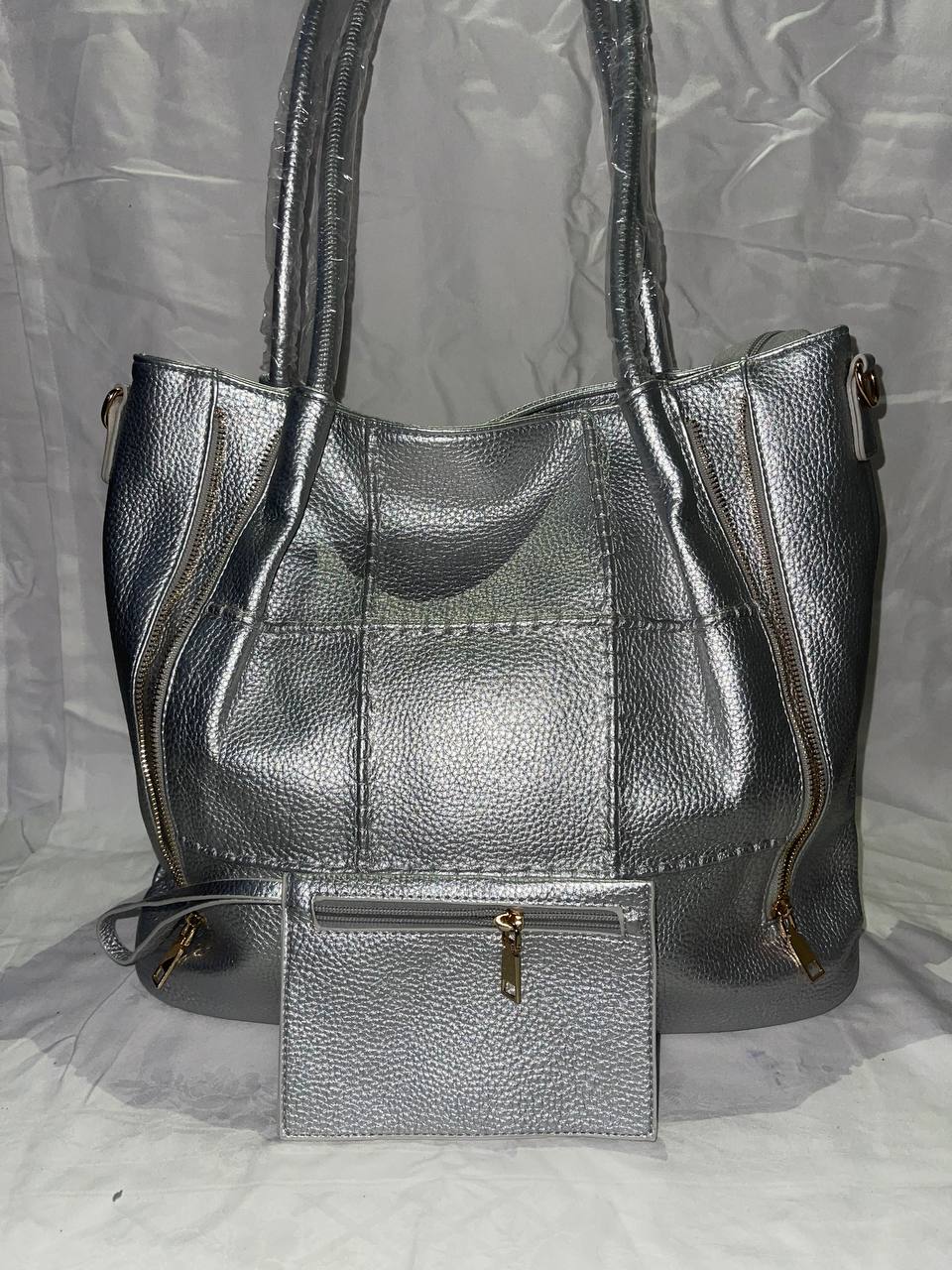 Sac à main Tom & Eva Grand Argenté